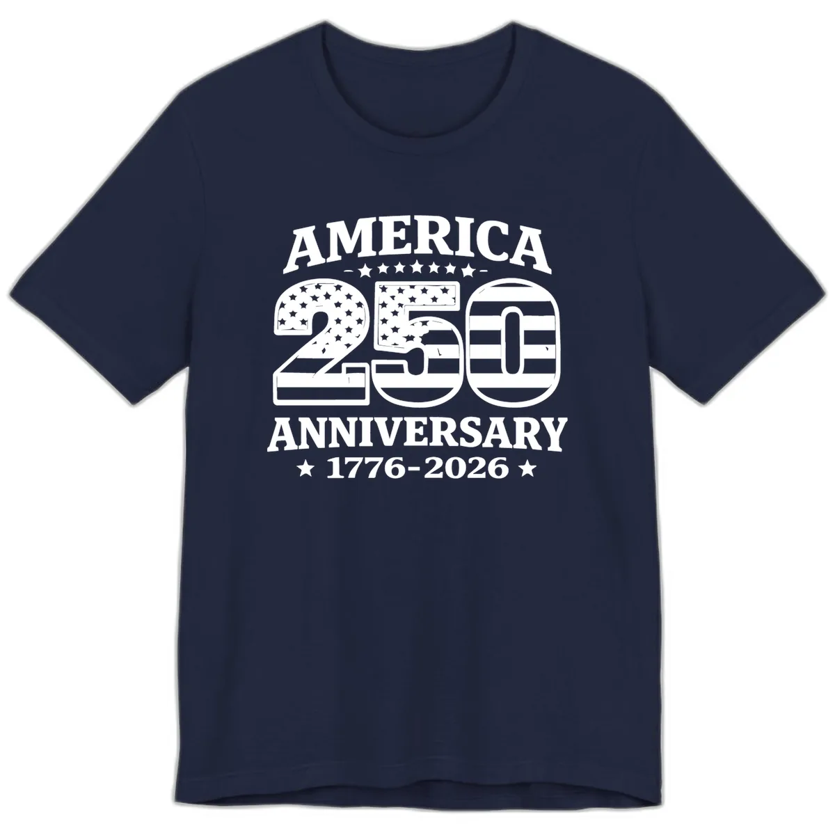 America 250th Anniversary Celebration Premium T-Shirt in Navy