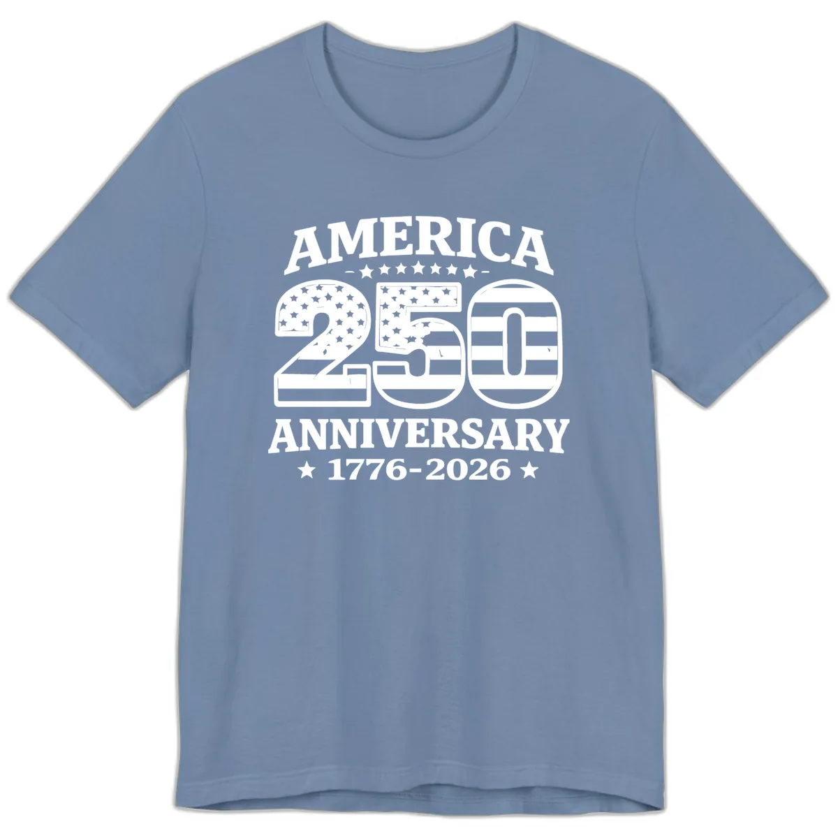 America 250th Anniversary Celebration Premium T-Shirt in Steel Blue