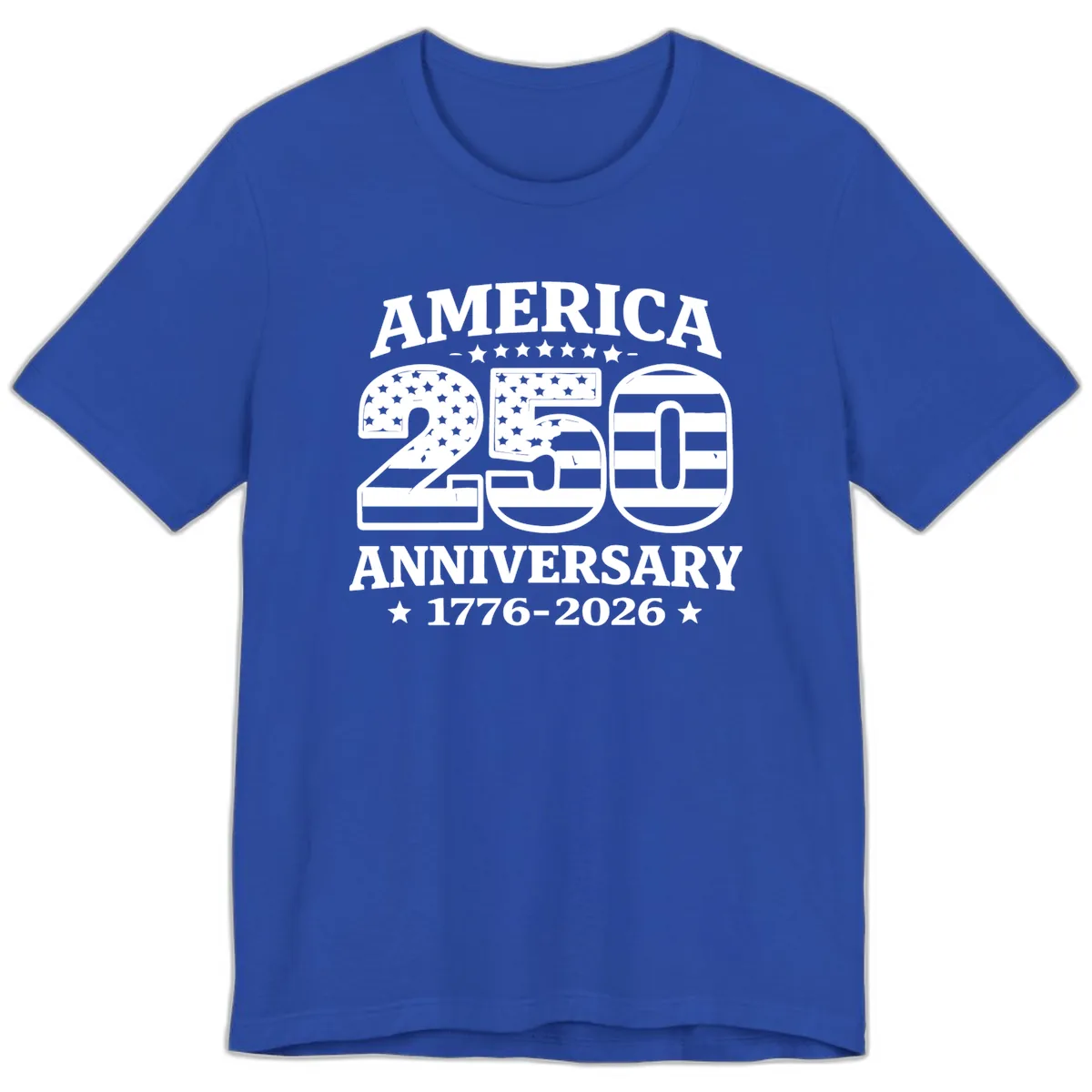 America 250th Anniversary Celebration Premium T-Shirt in True Royal