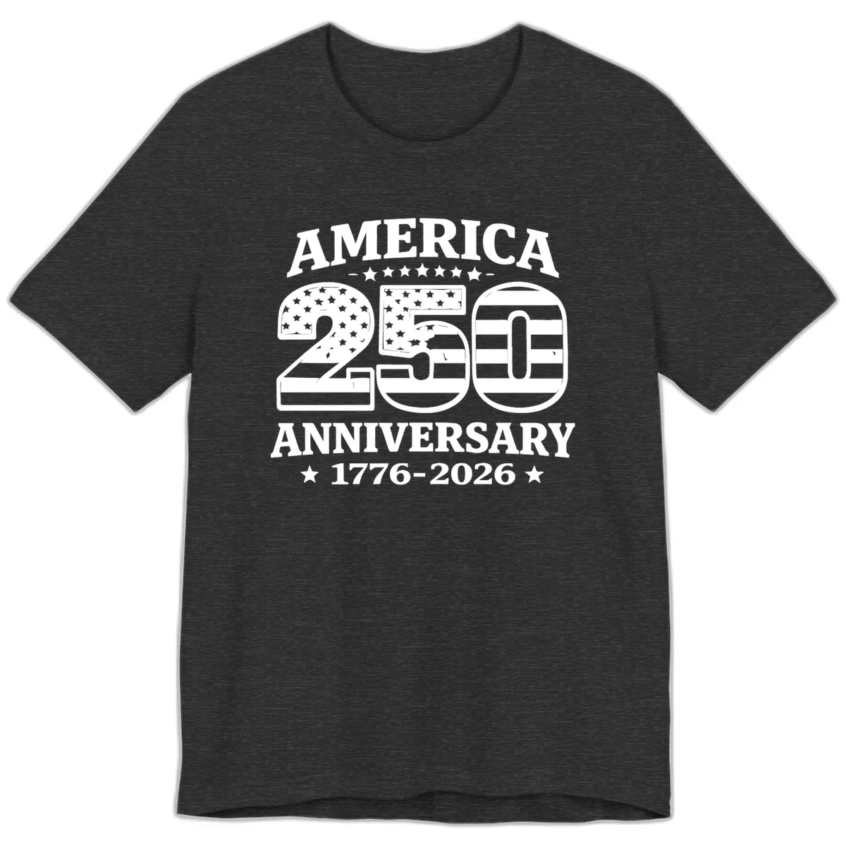 America 250th Anniversary Celebration Premium T-Shirt in Dark Grey Heather