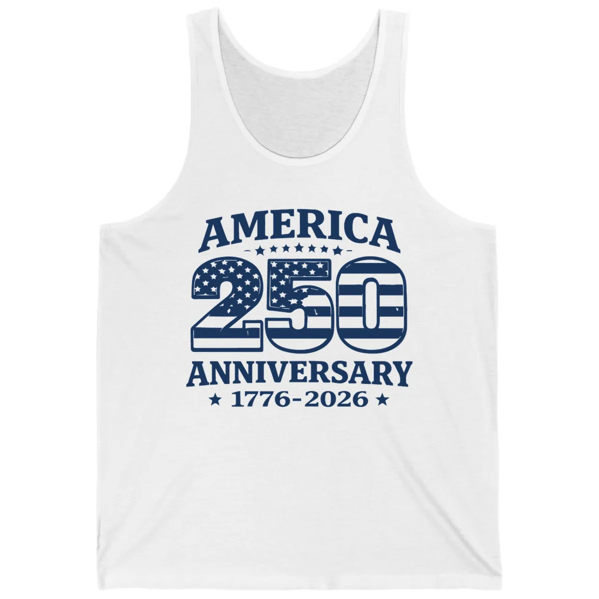 America 250th Anniversary Celebration Tank in White