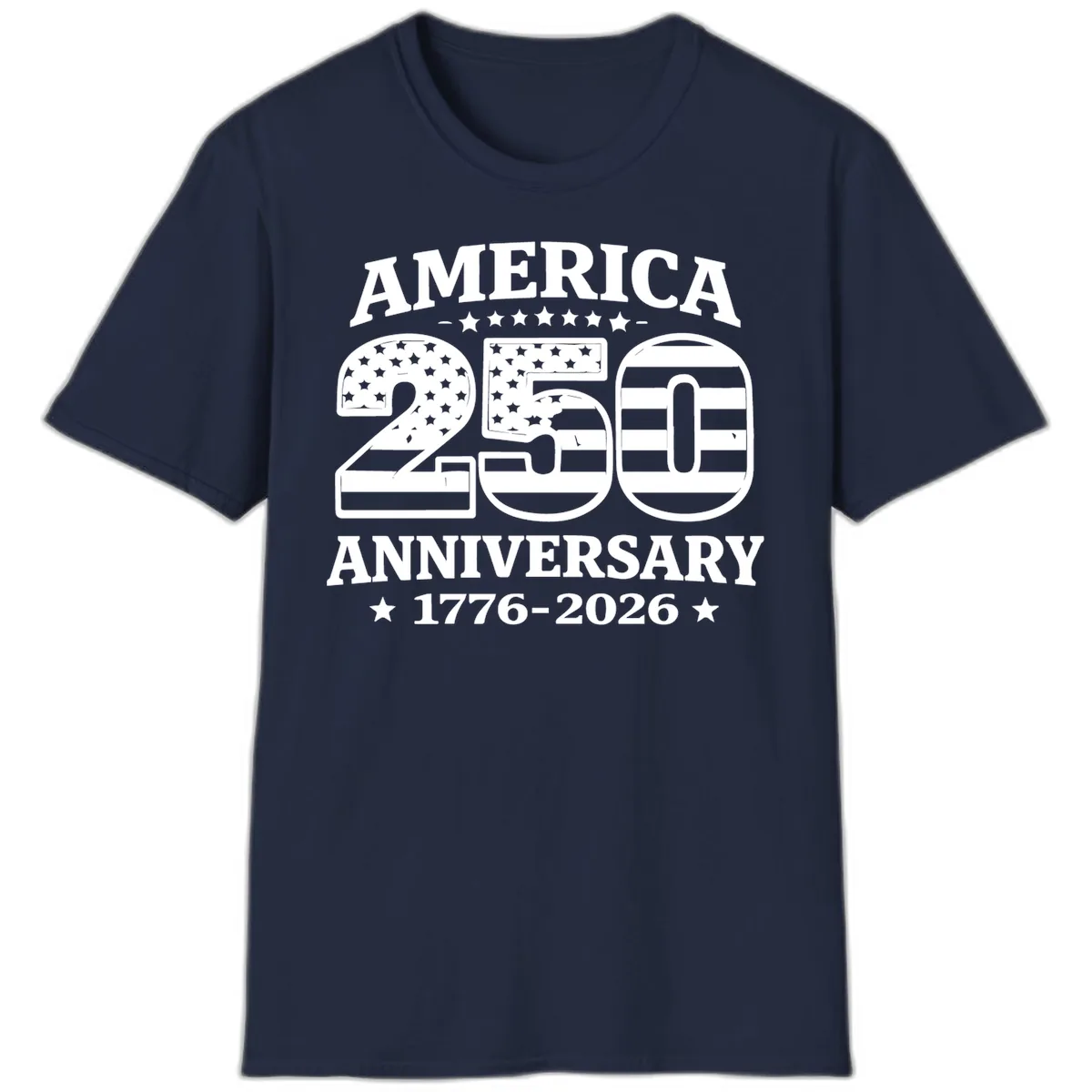 America 250th Anniversary Celebration T-Shirt in Navy