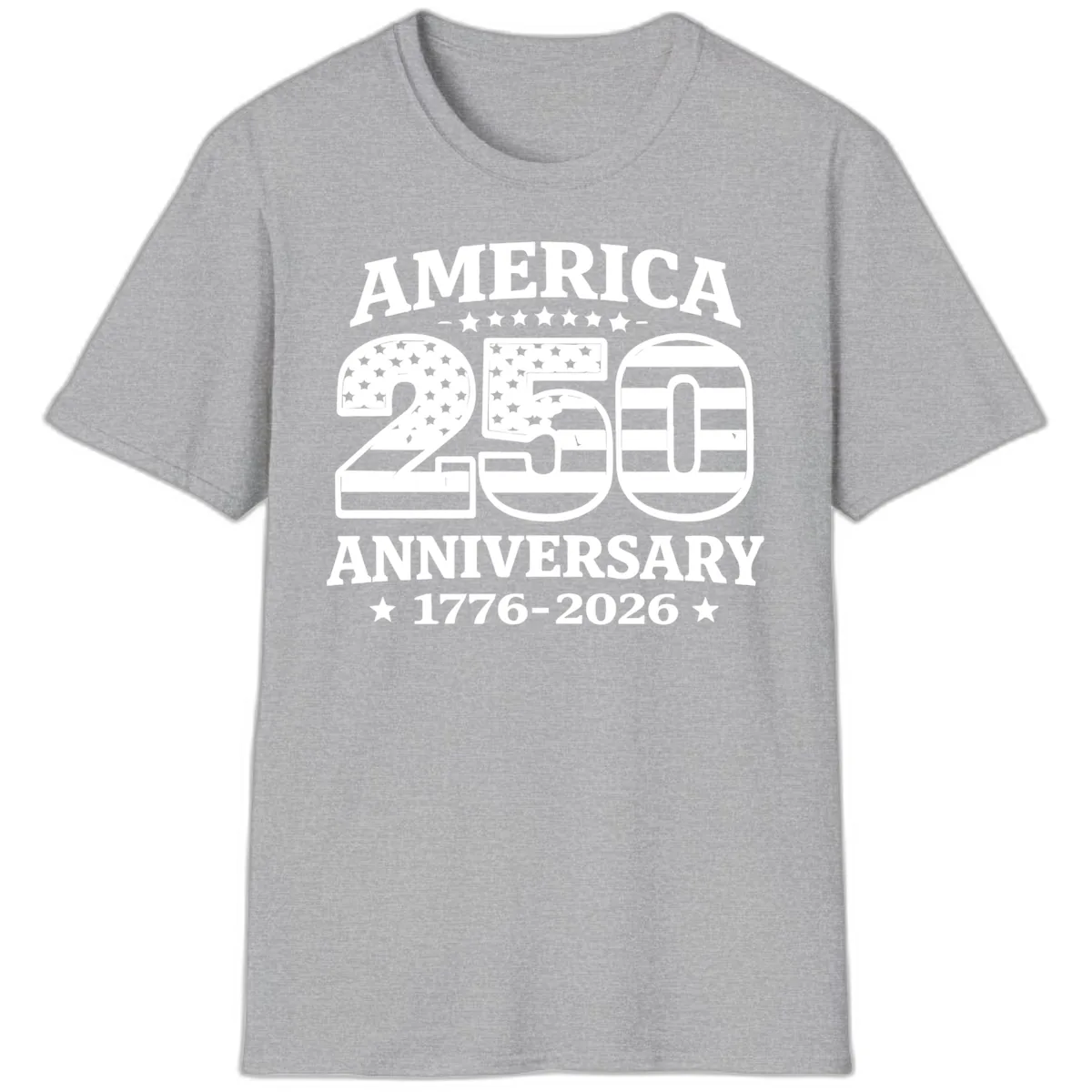 America 250th Anniversary Celebration T-Shirt in Sport Grey