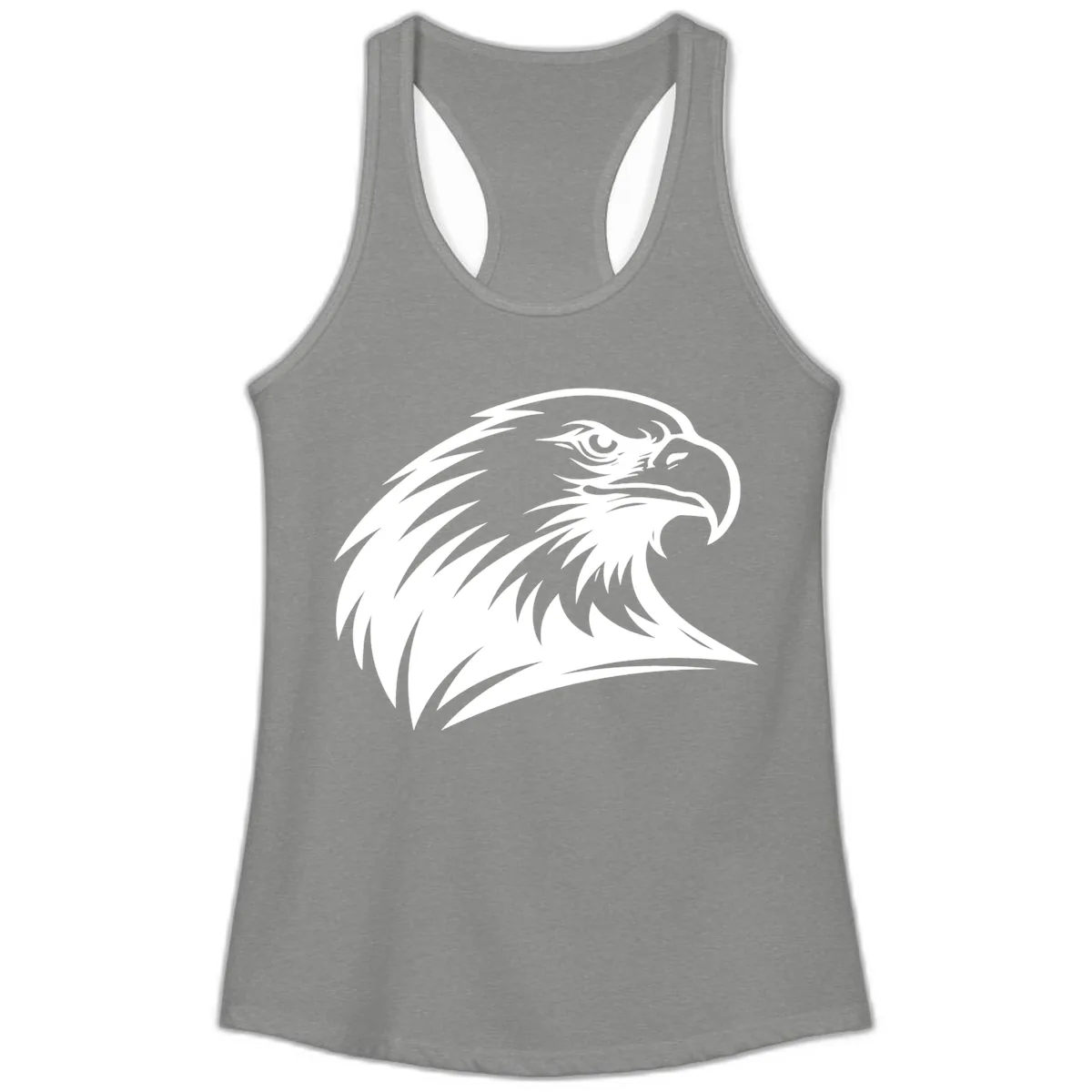American Eagle Spirit Ladies Tank in Heather Grey