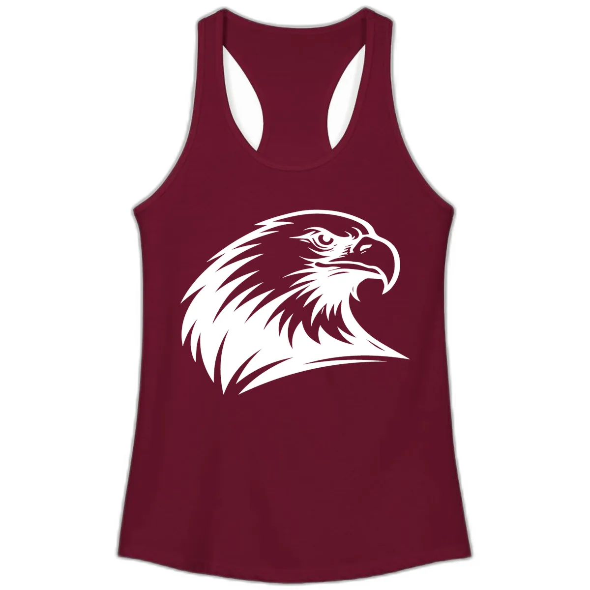 American Eagle Spirit Ladies Tank in Solid Cardinal Red