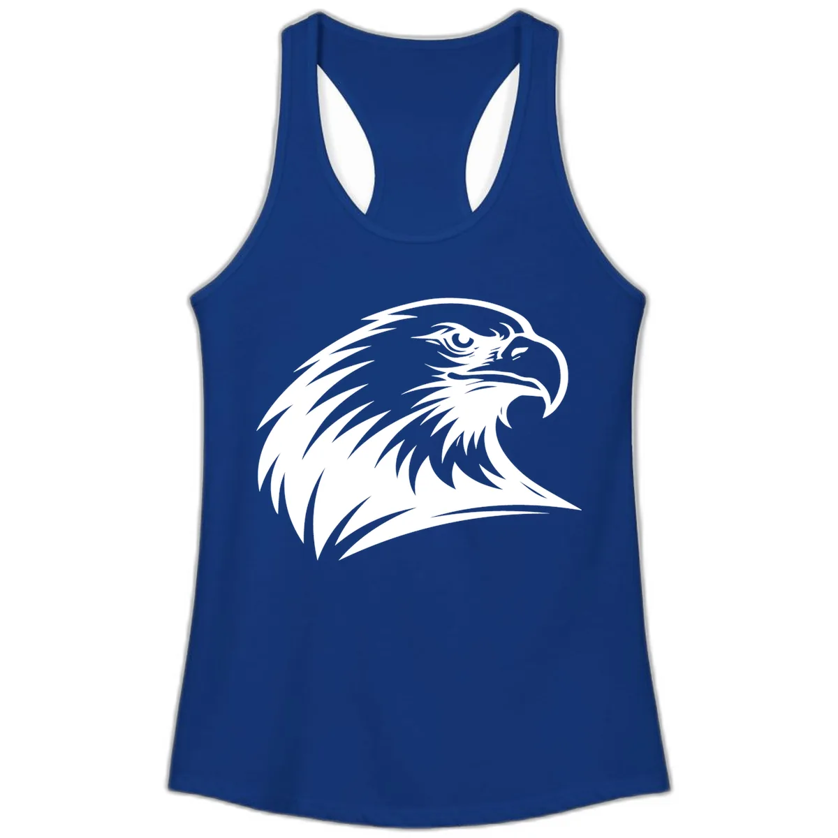 American Eagle Spirit Ladies Tank in Solid Royal