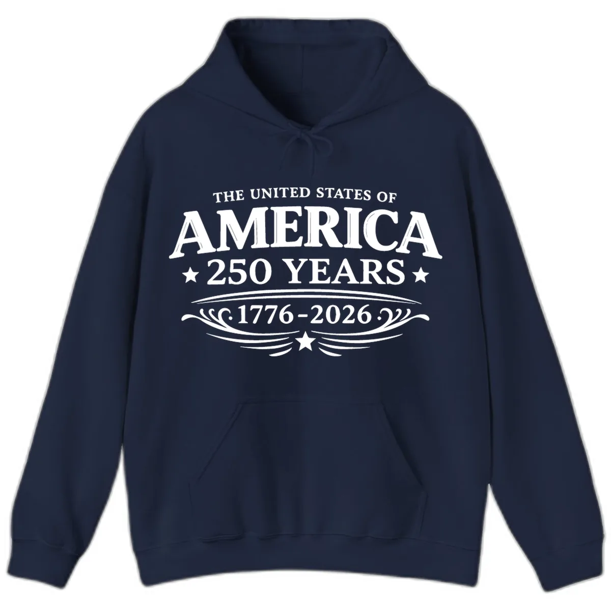 America 250 Years Celebration Design Hoodie in Navy