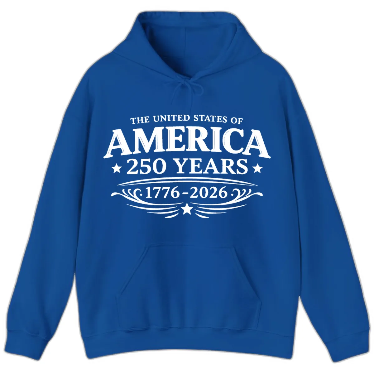 America 250 Years Celebration Design Hoodie in Royal