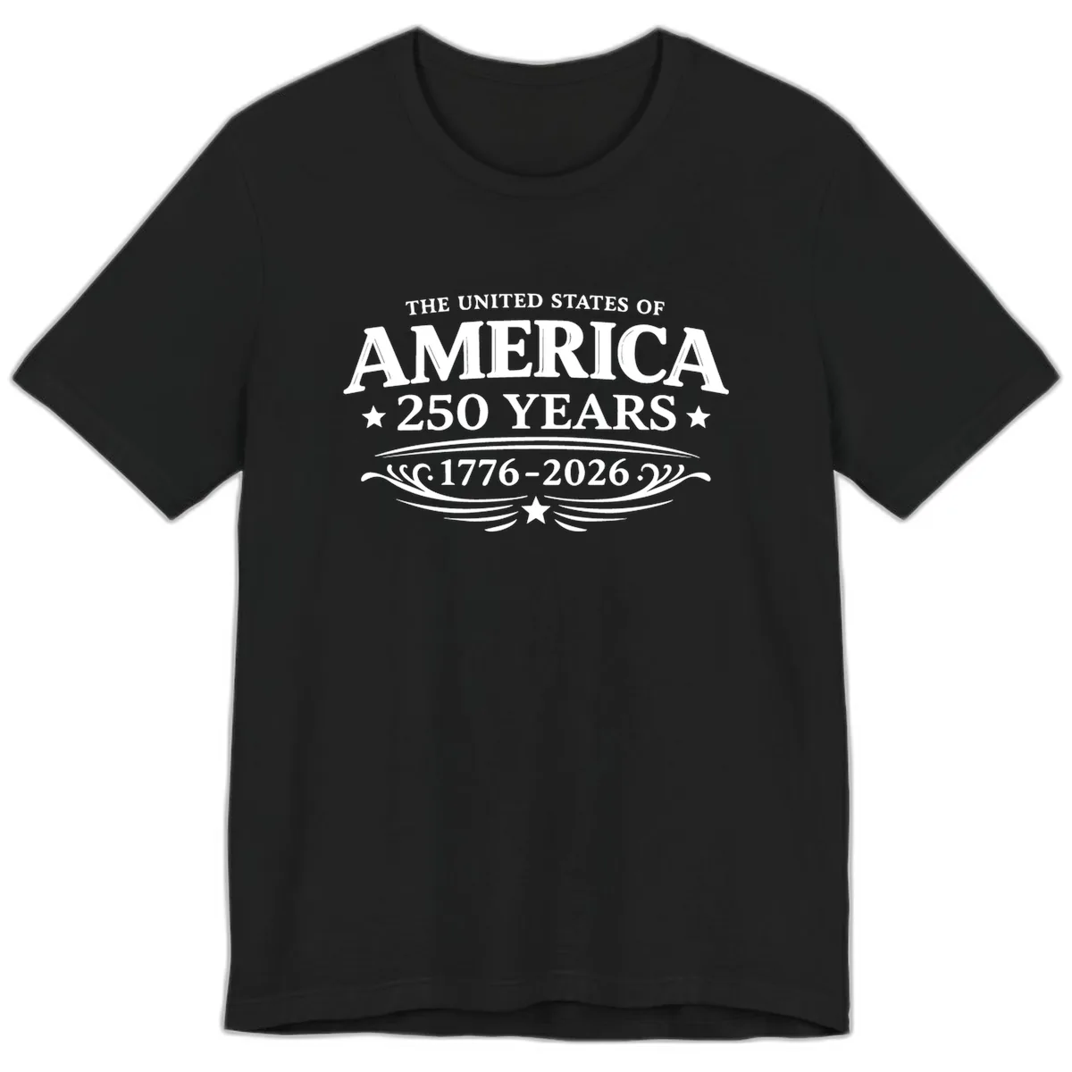 America 250 Years Celebration Design Premium T-Shirt in Black