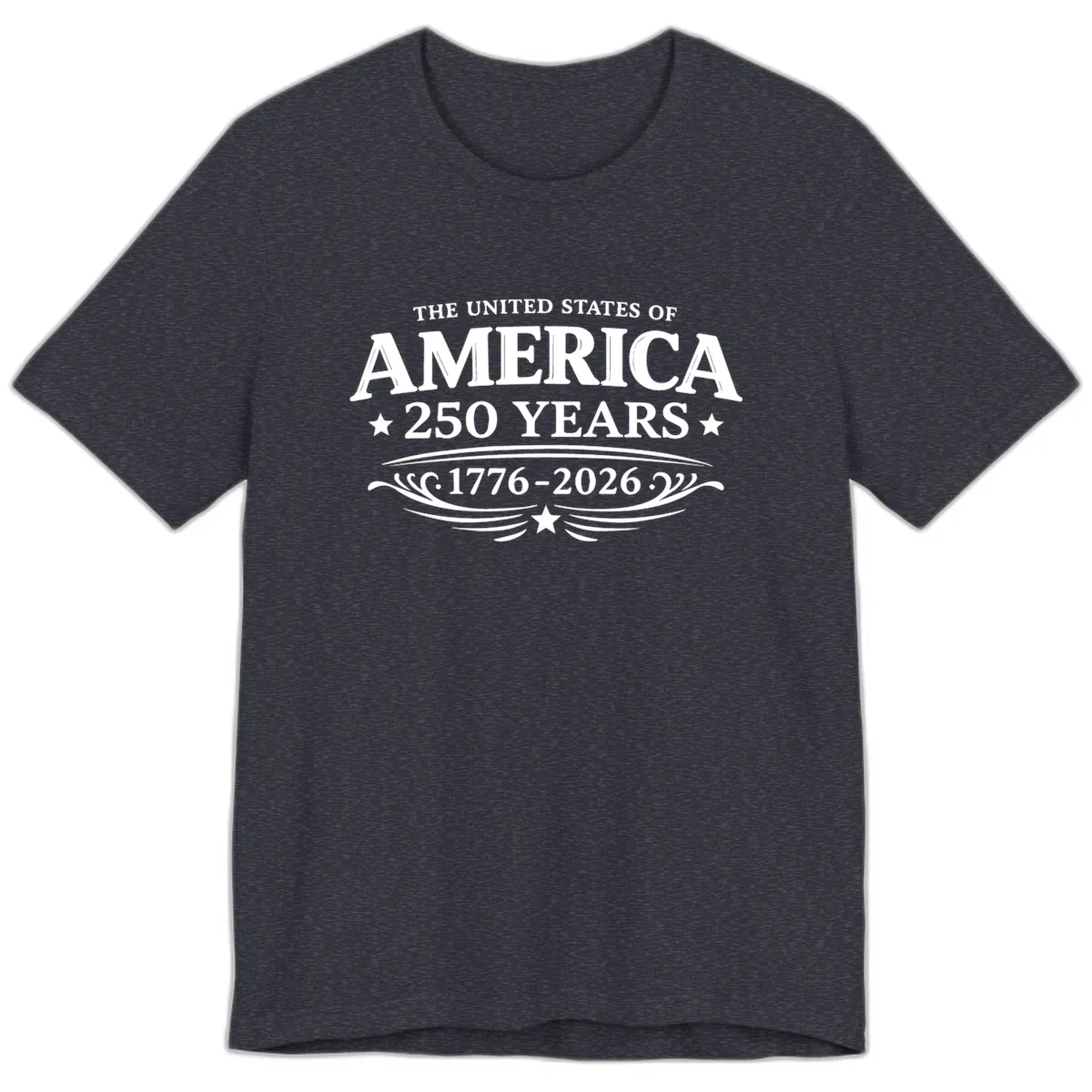 America 250 Years Celebration Design Premium T-Shirt in Heather Navy