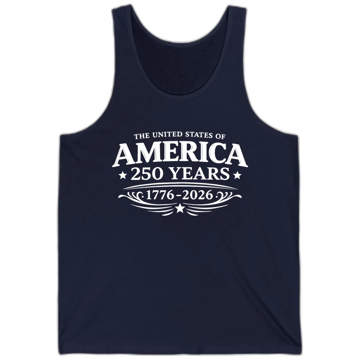 America 250 Years Celebration Design Tank in Navy
