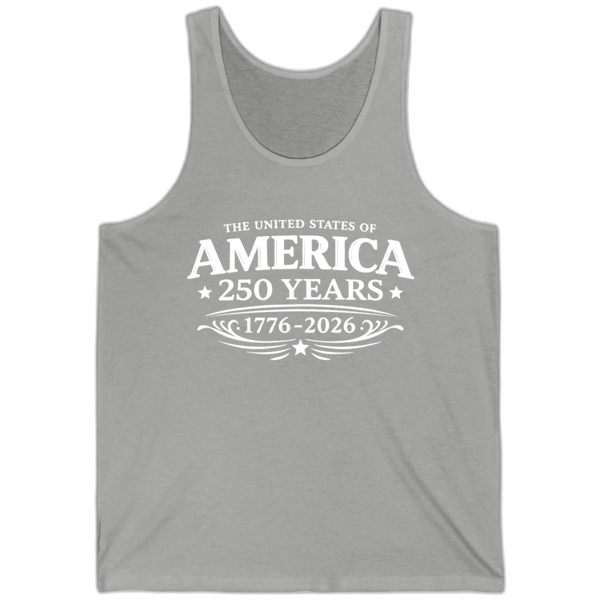 America 250 Years Celebration Design Tank in Athletic Heather