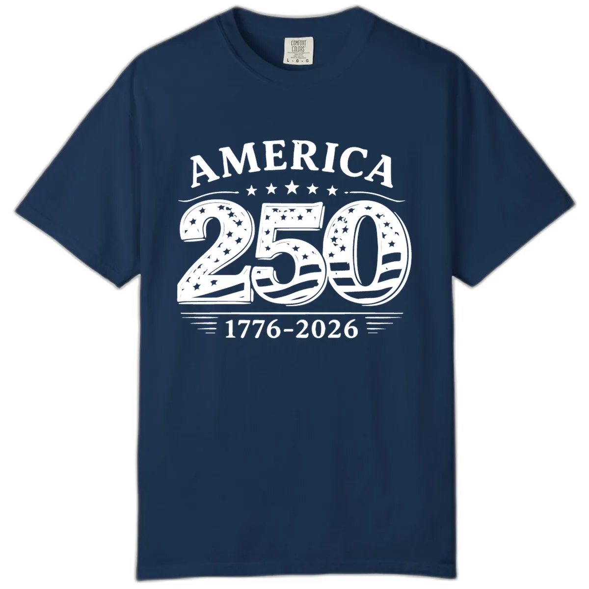 America 250th Anniversary Celebration Comfort Color in Navy