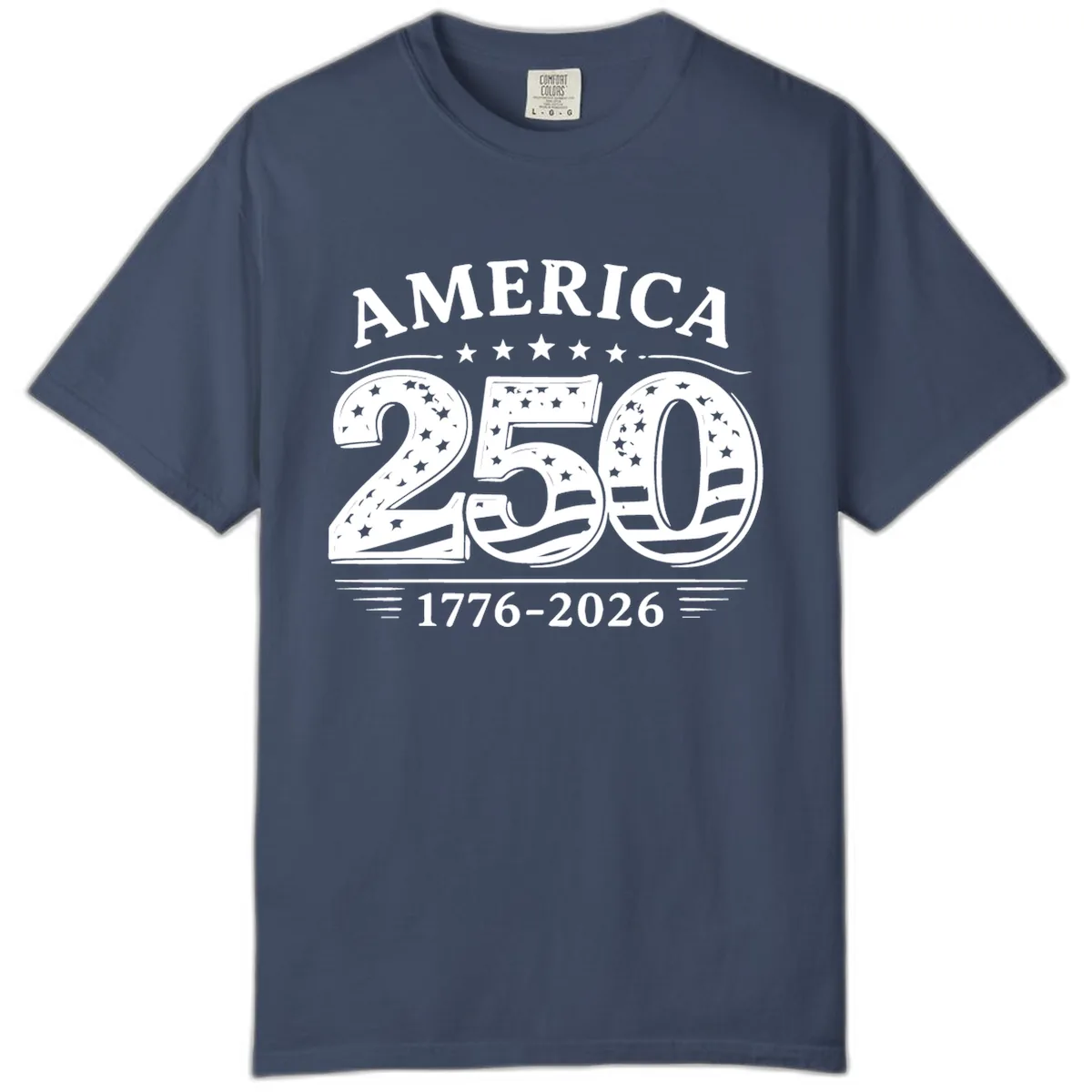 America 250th Anniversary Celebration Comfort Color in Midnight