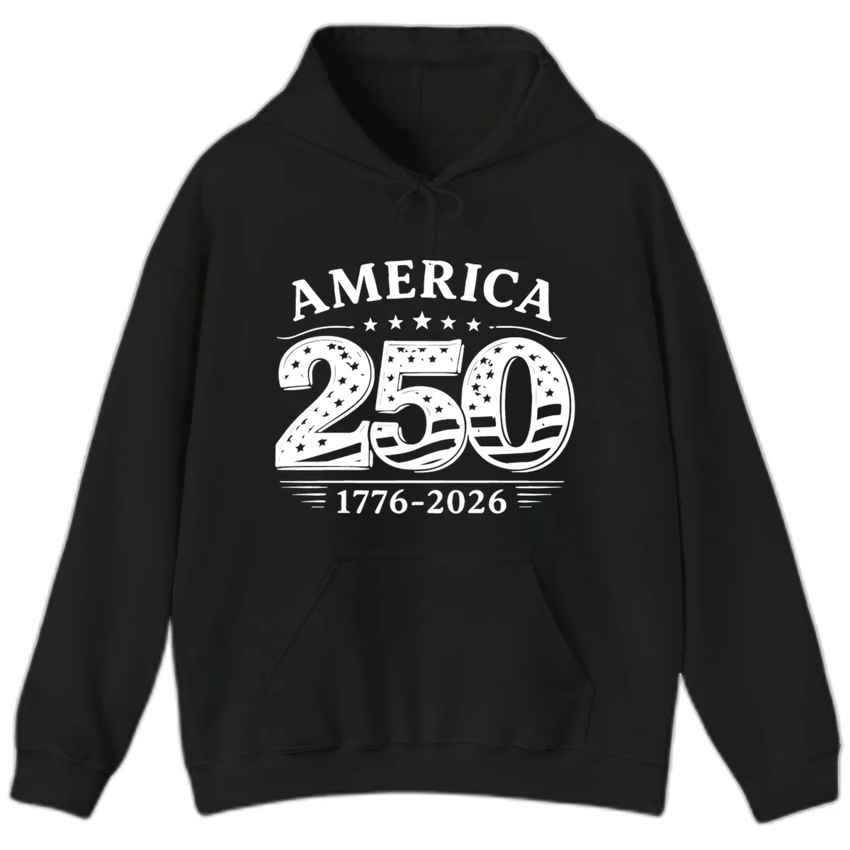 America 250th Anniversary Celebration Hoodie in Black