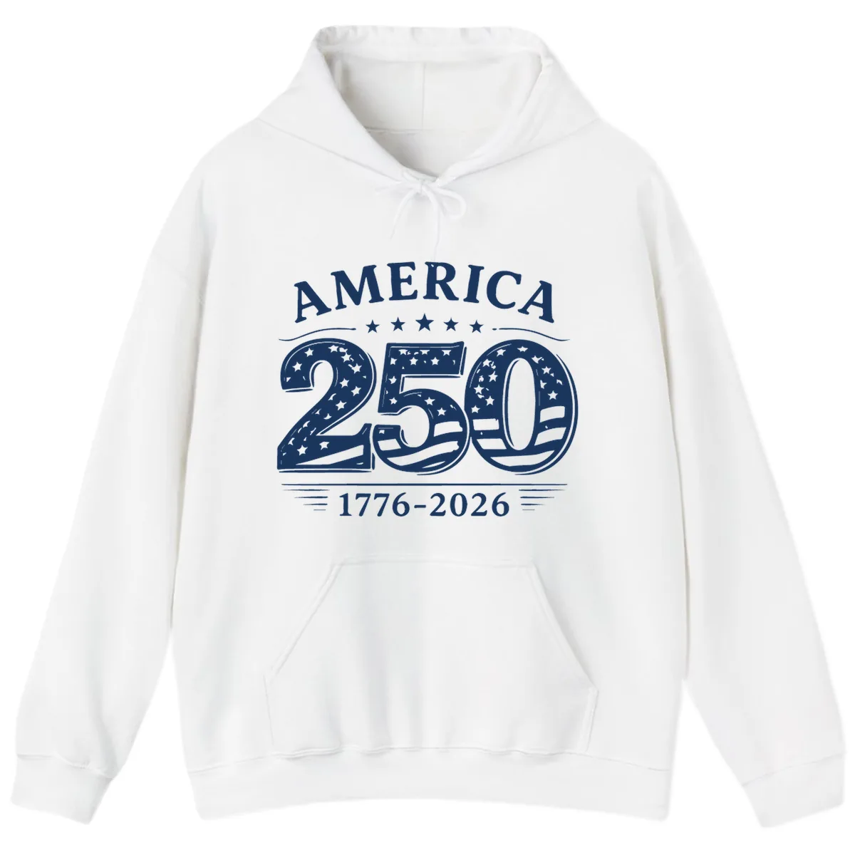 America 250th Anniversary Celebration Hoodie in White
