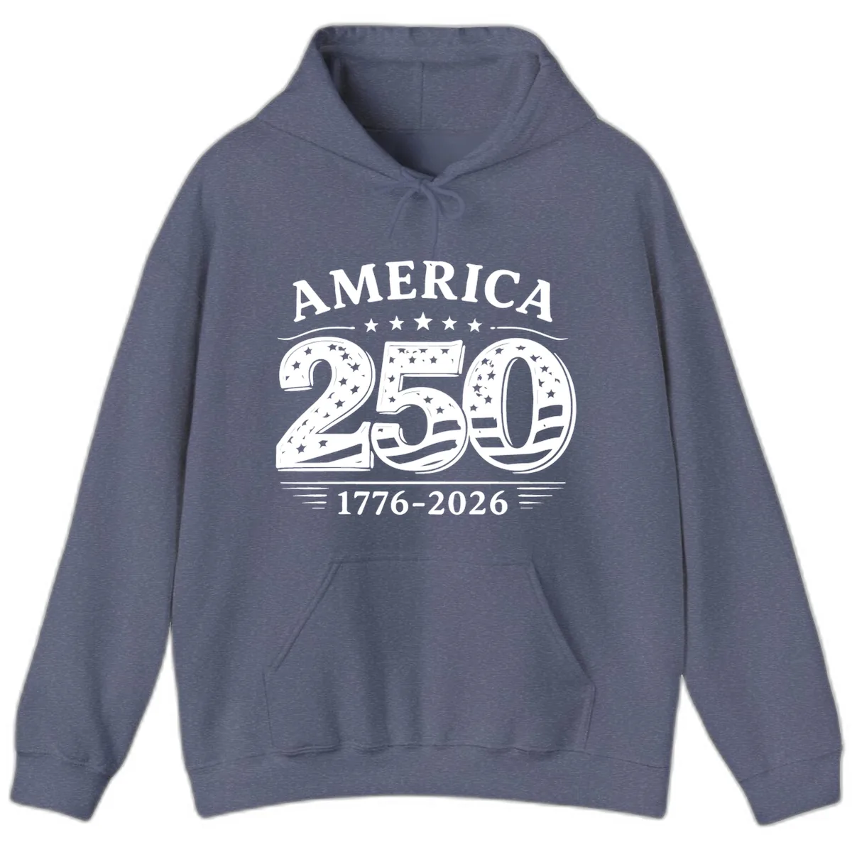 America 250th Anniversary Celebration Hoodie in Heather Navy