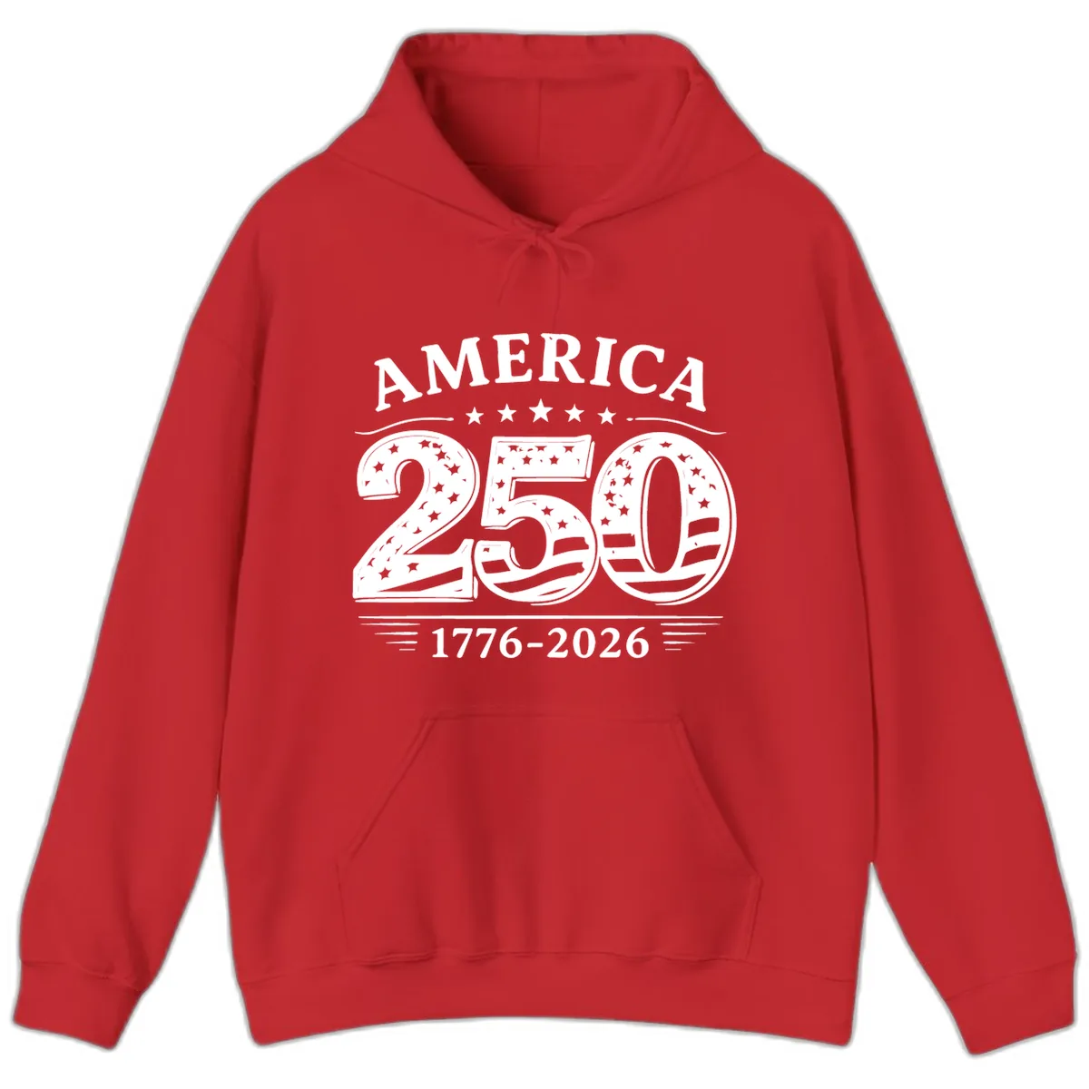 America 250th Anniversary Celebration Hoodie in Red
