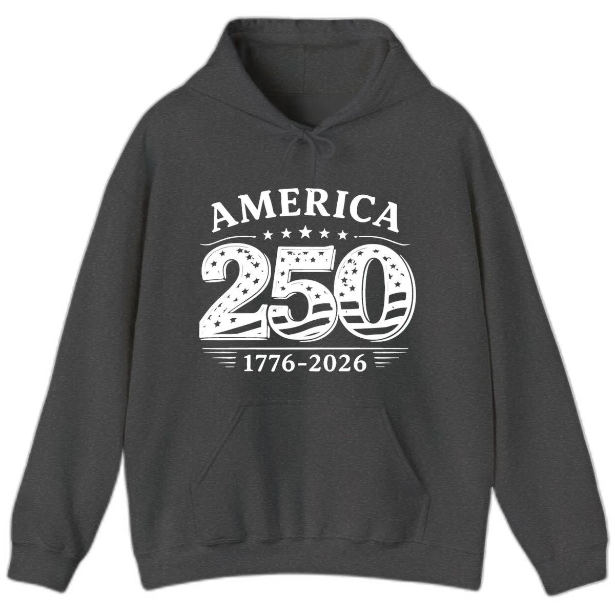 America 250th Anniversary Celebration Hoodie in Dark Heather