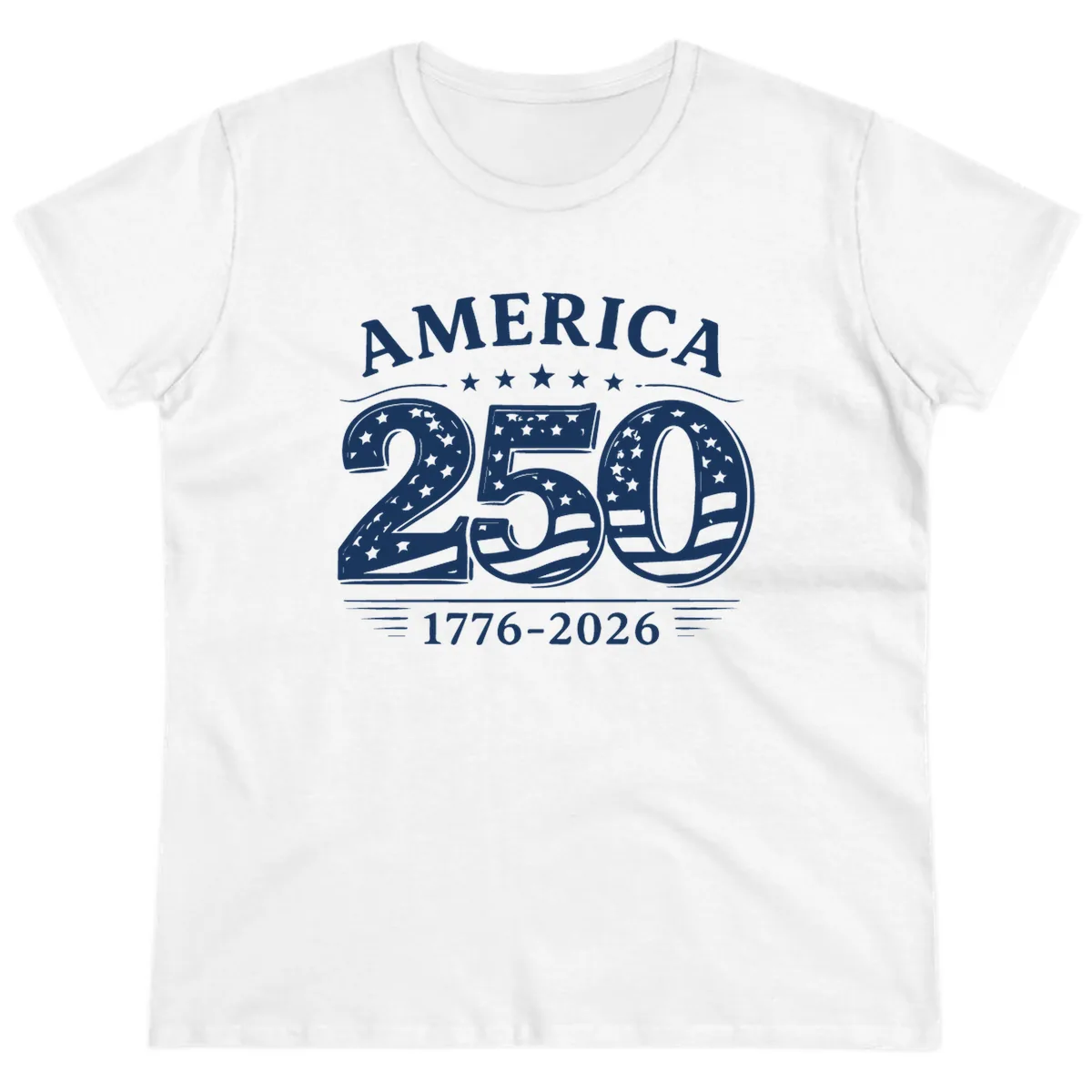 America 250th Anniversary Celebration Ladies Tee in White