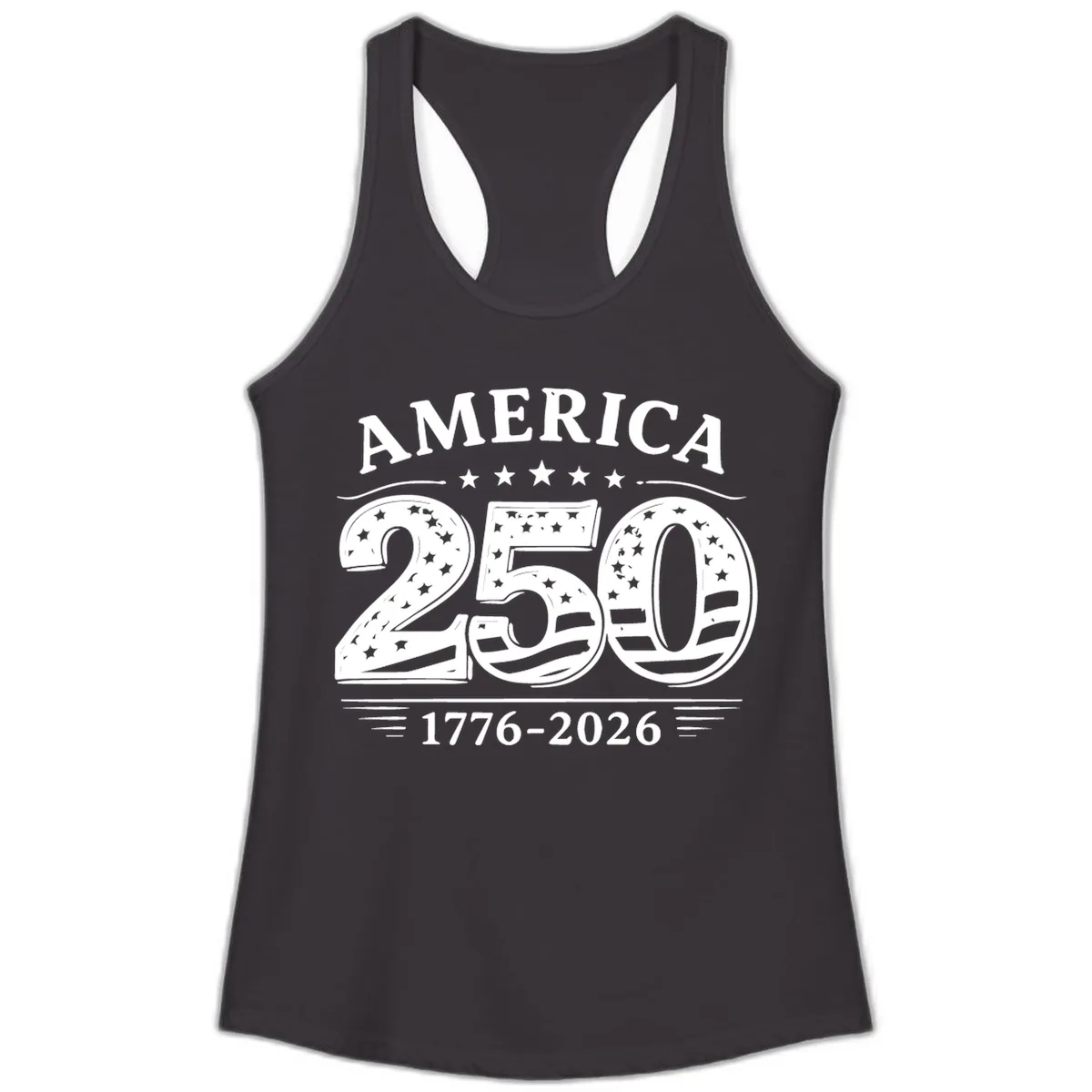 America 250th Anniversary Celebration Ladies Tank in Black