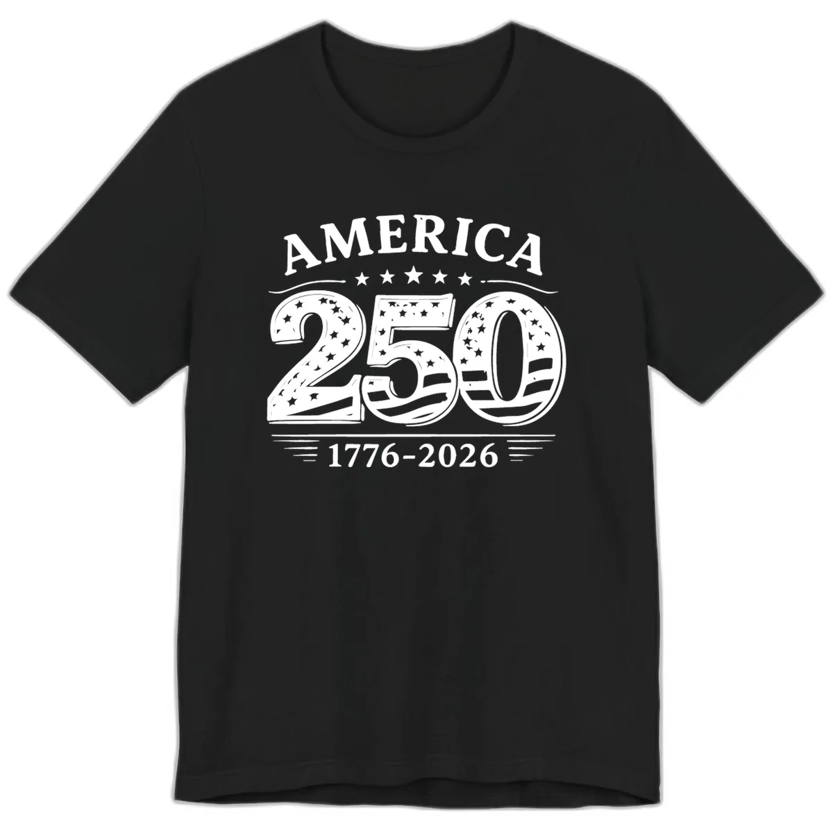 America 250th Anniversary Celebration Premium T-Shirt in Black