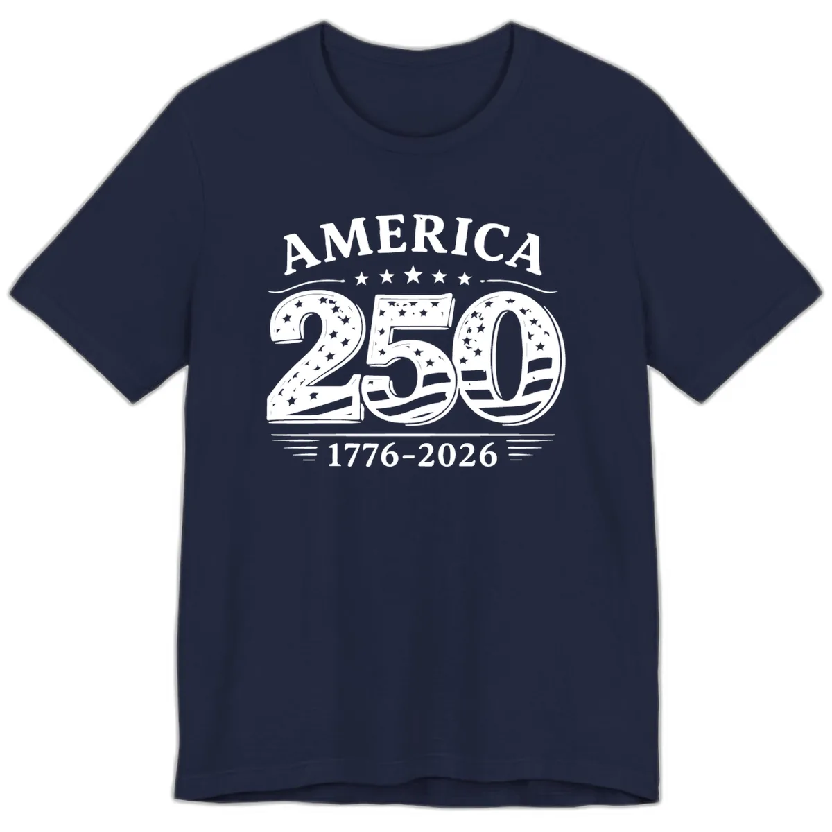 America 250th Anniversary Celebration Premium T-Shirt in Navy