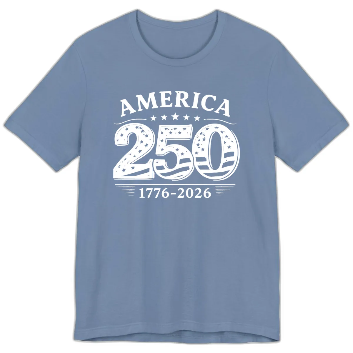 America 250th Anniversary Celebration Premium T-Shirt in Steel Blue