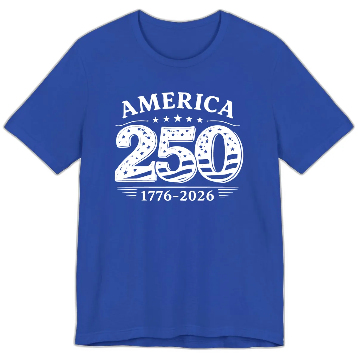 America 250th Anniversary Celebration Premium T-Shirt in True Royal