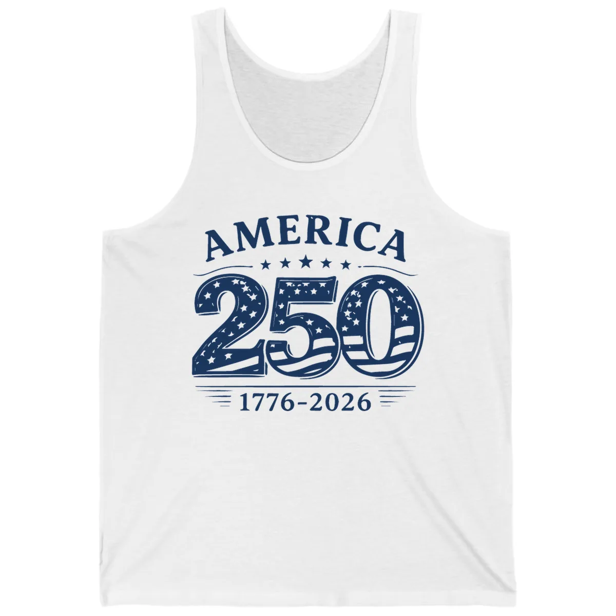 America 250th Anniversary Celebration Tank in White