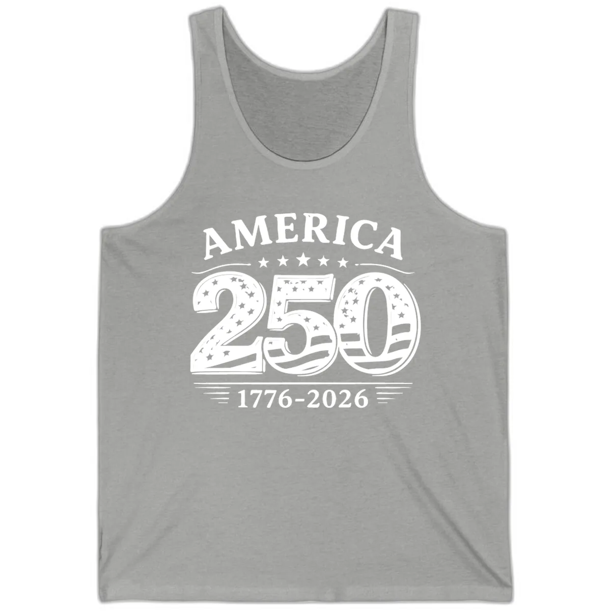 America 250th Anniversary Celebration Tank in Athletic Heather