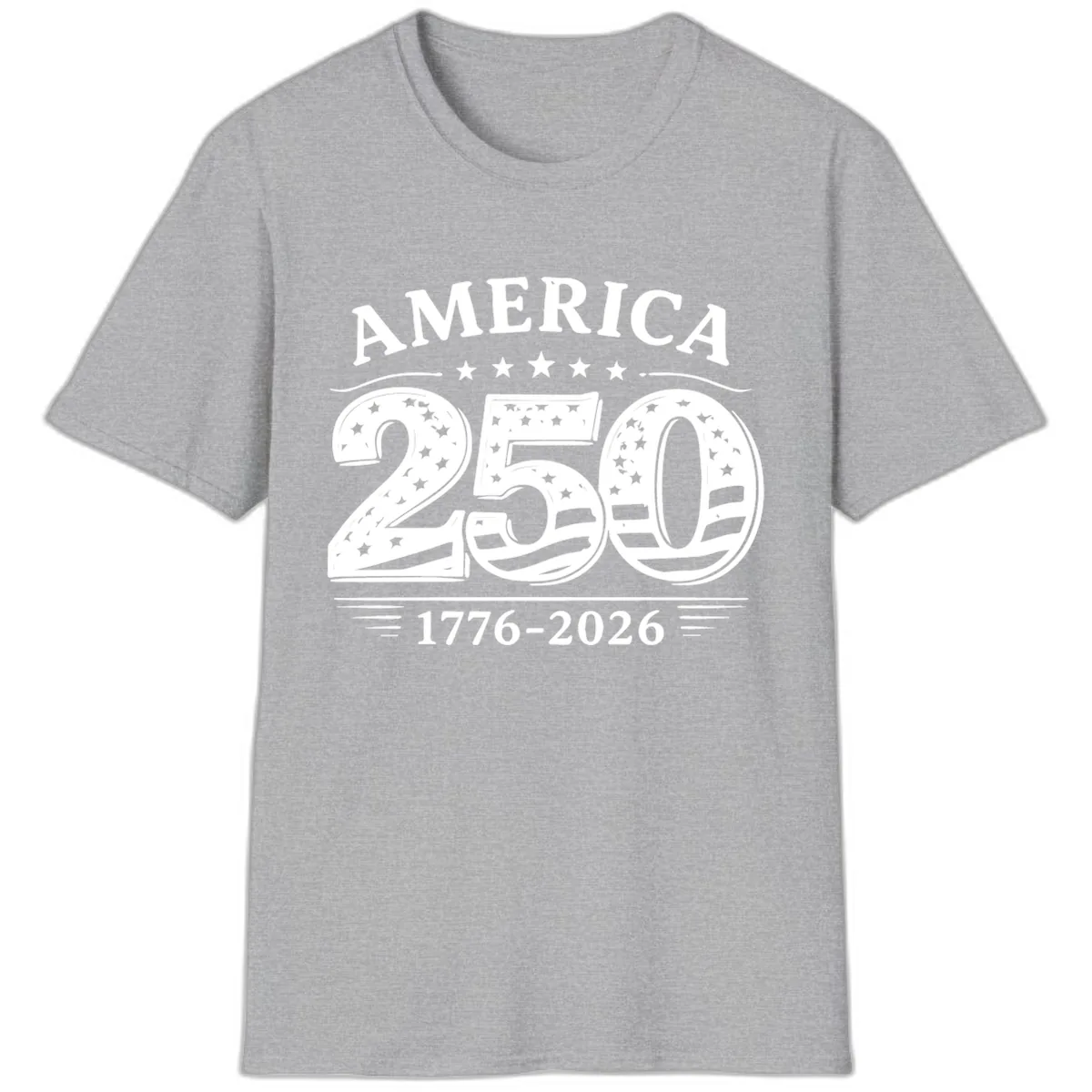America 250th Anniversary Celebration T-Shirt in Sport Grey