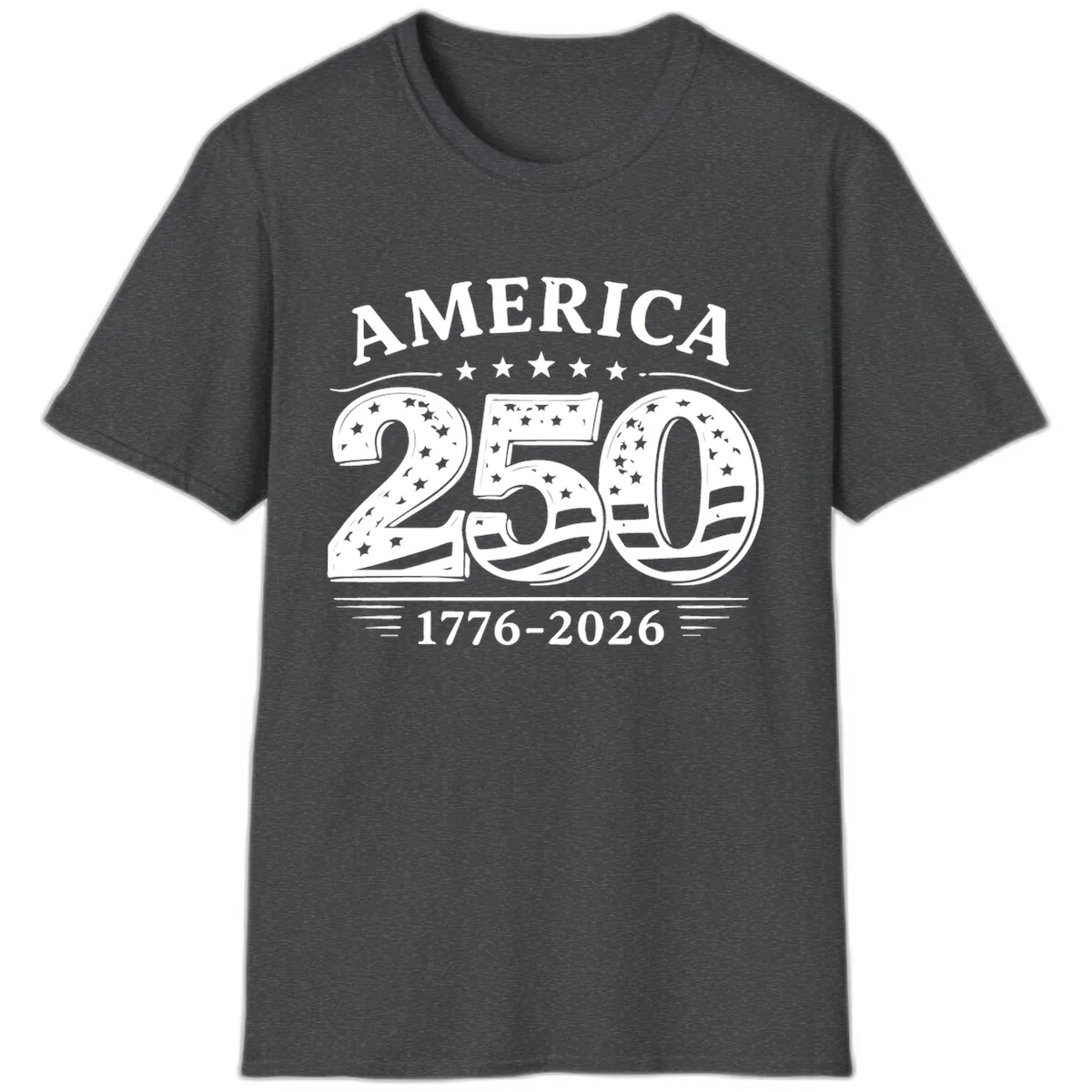 America 250th Anniversary Celebration T-Shirt in Dark Heather