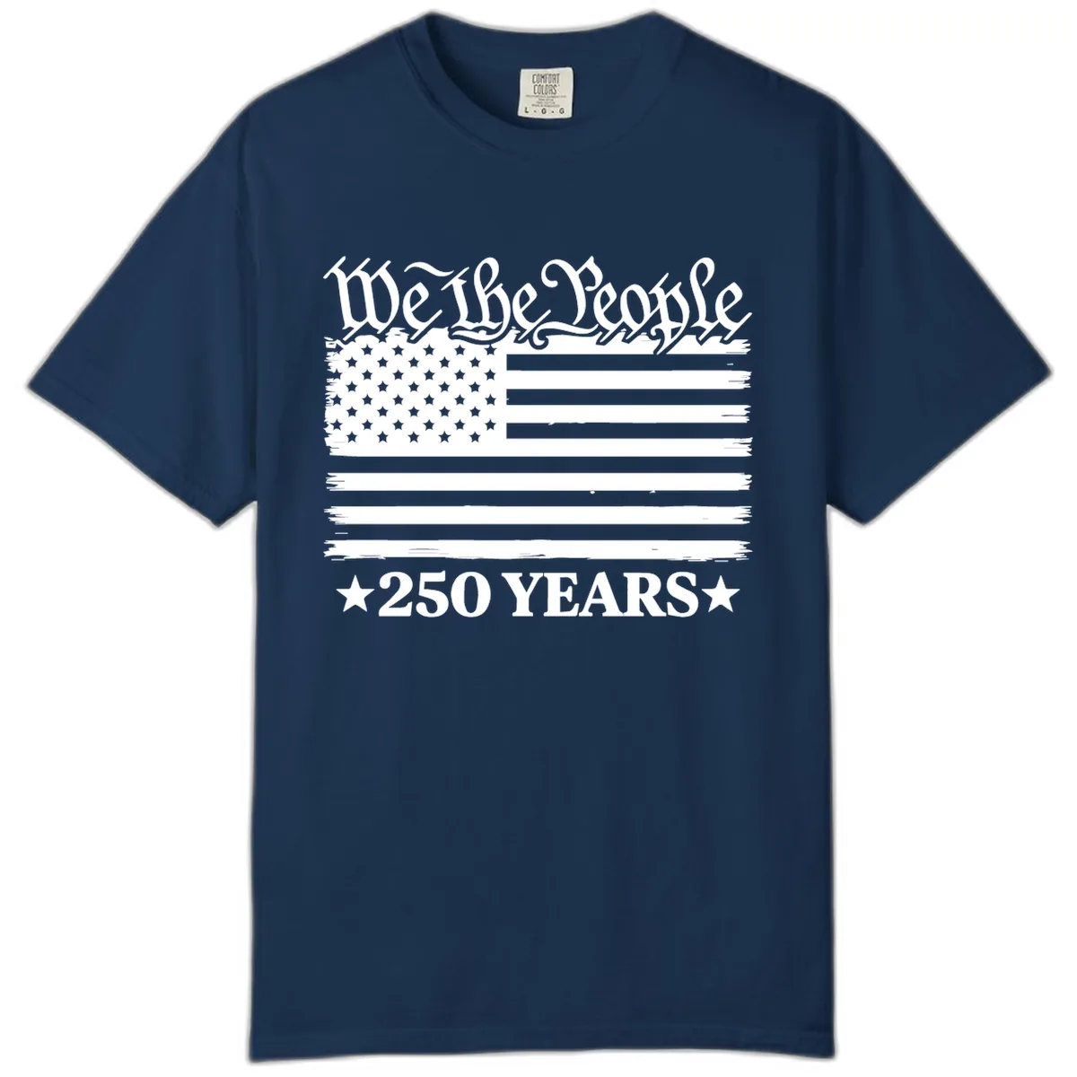 We The People 250 Years Celebration Comfort Color in Navy