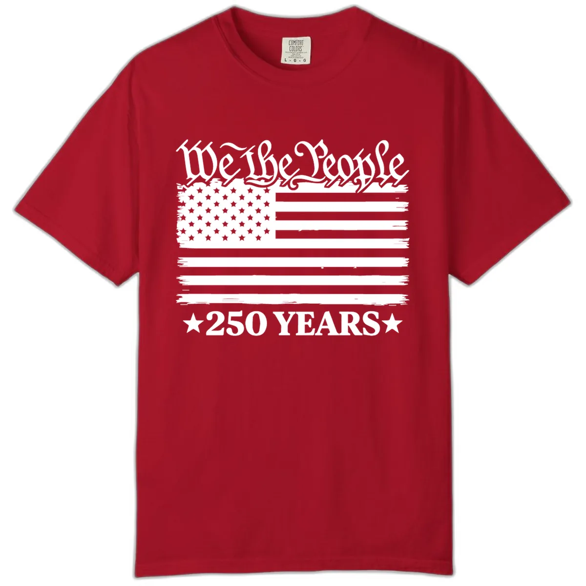 We The People 250 Years Celebration Comfort Color in Red