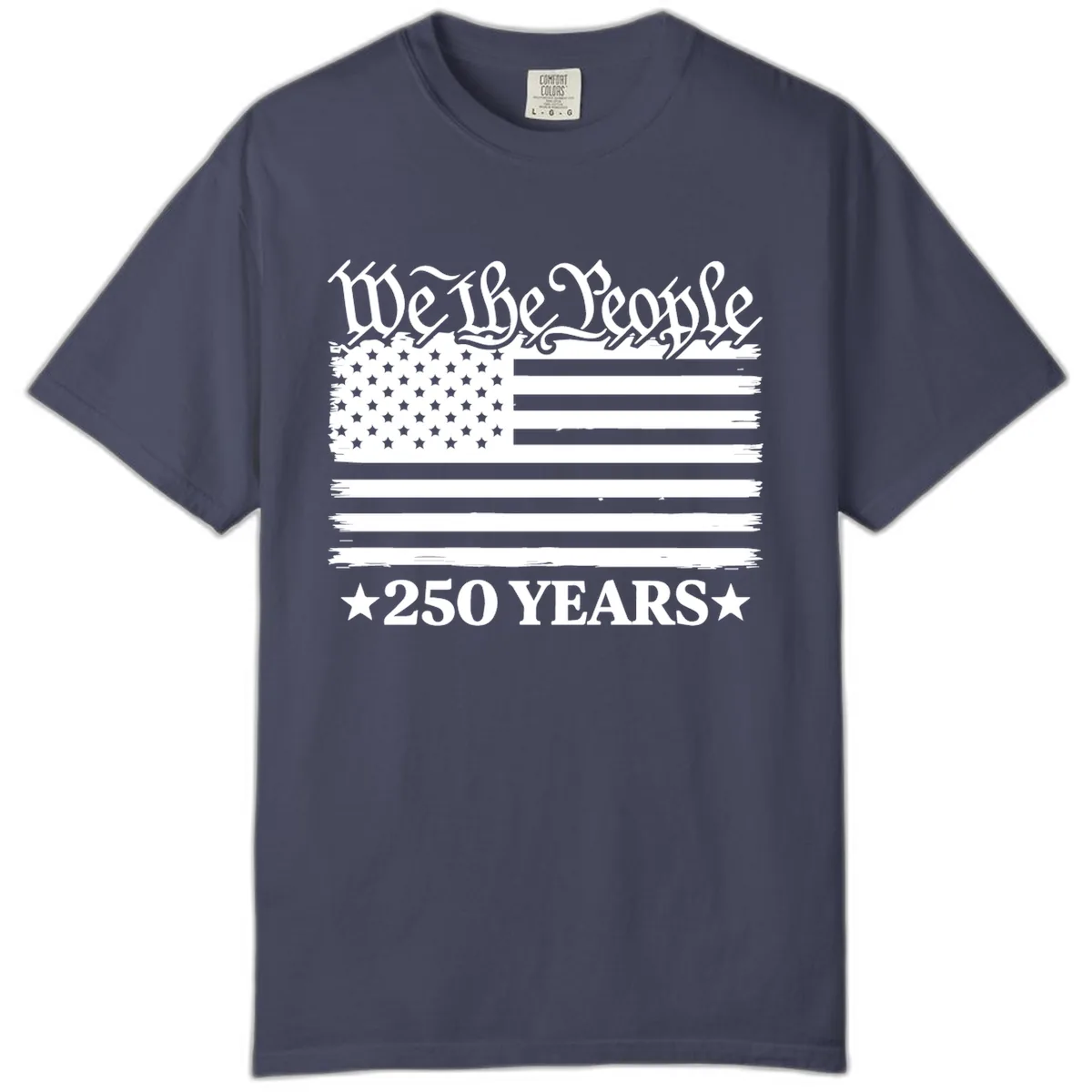 We The People 250 Years Celebration Comfort Color in Denim