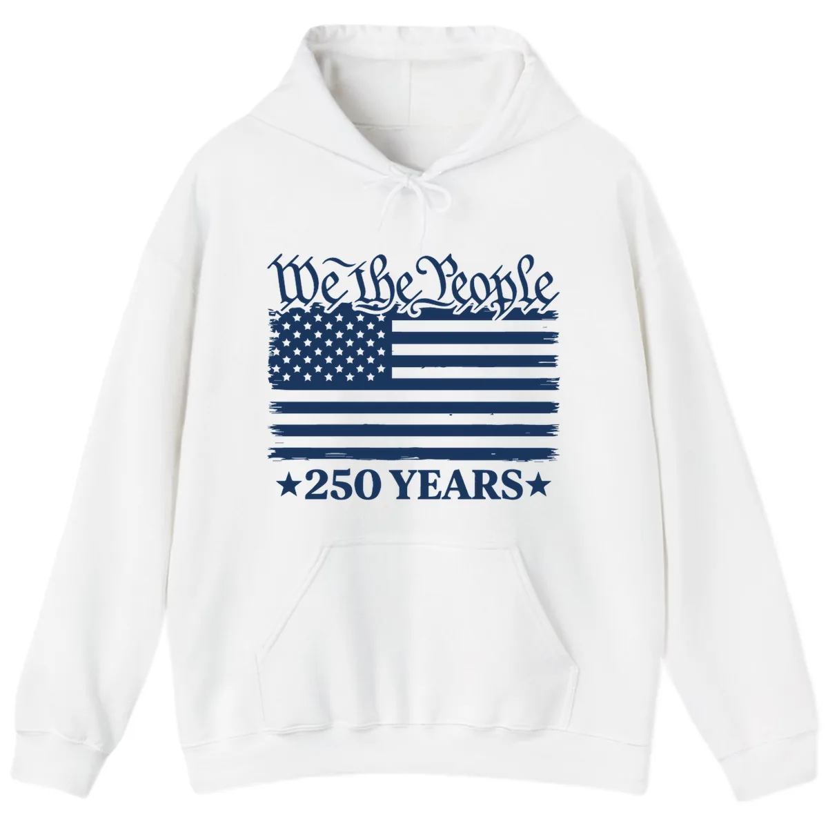 We The People 250 Years Celebration Hoodie in White