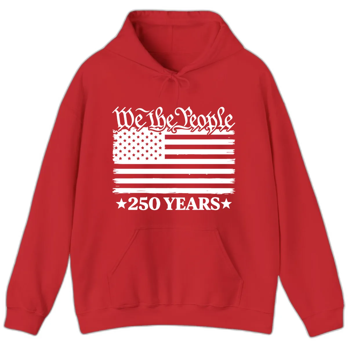 We The People 250 Years Celebration Hoodie in Red