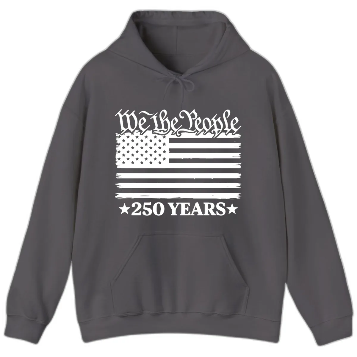 We The People 250 Years Celebration Hoodie in Charcoal