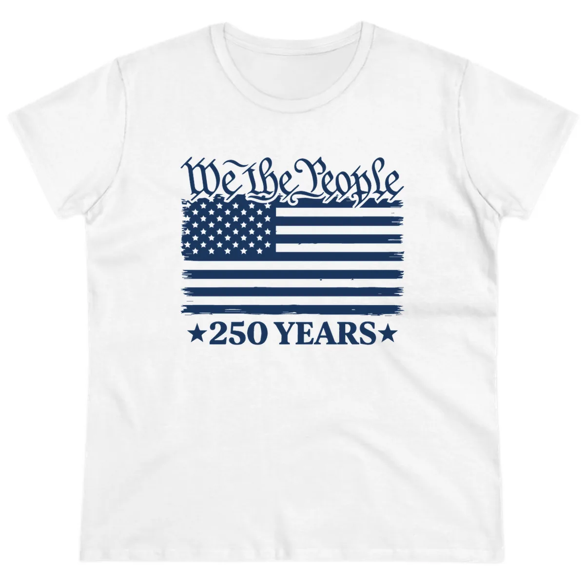 We The People 250 Years Celebration Ladies Tee in White