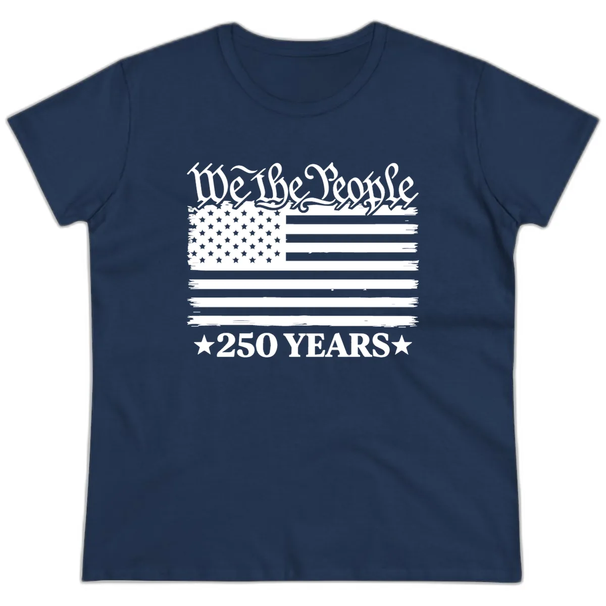 We The People 250 Years Celebration Ladies Tee in Navy