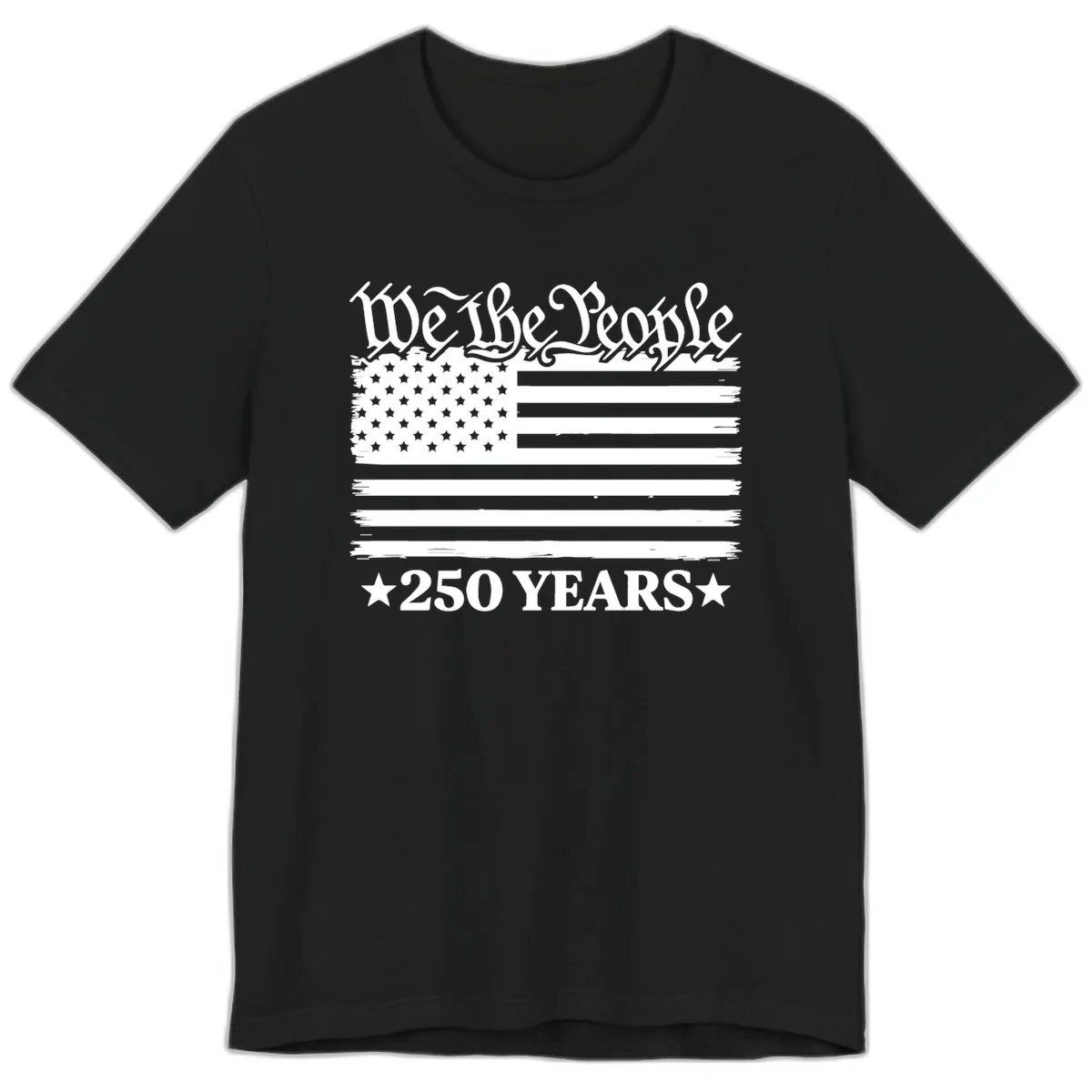 We The People 250 Years Celebration Premium T-Shirt in Black