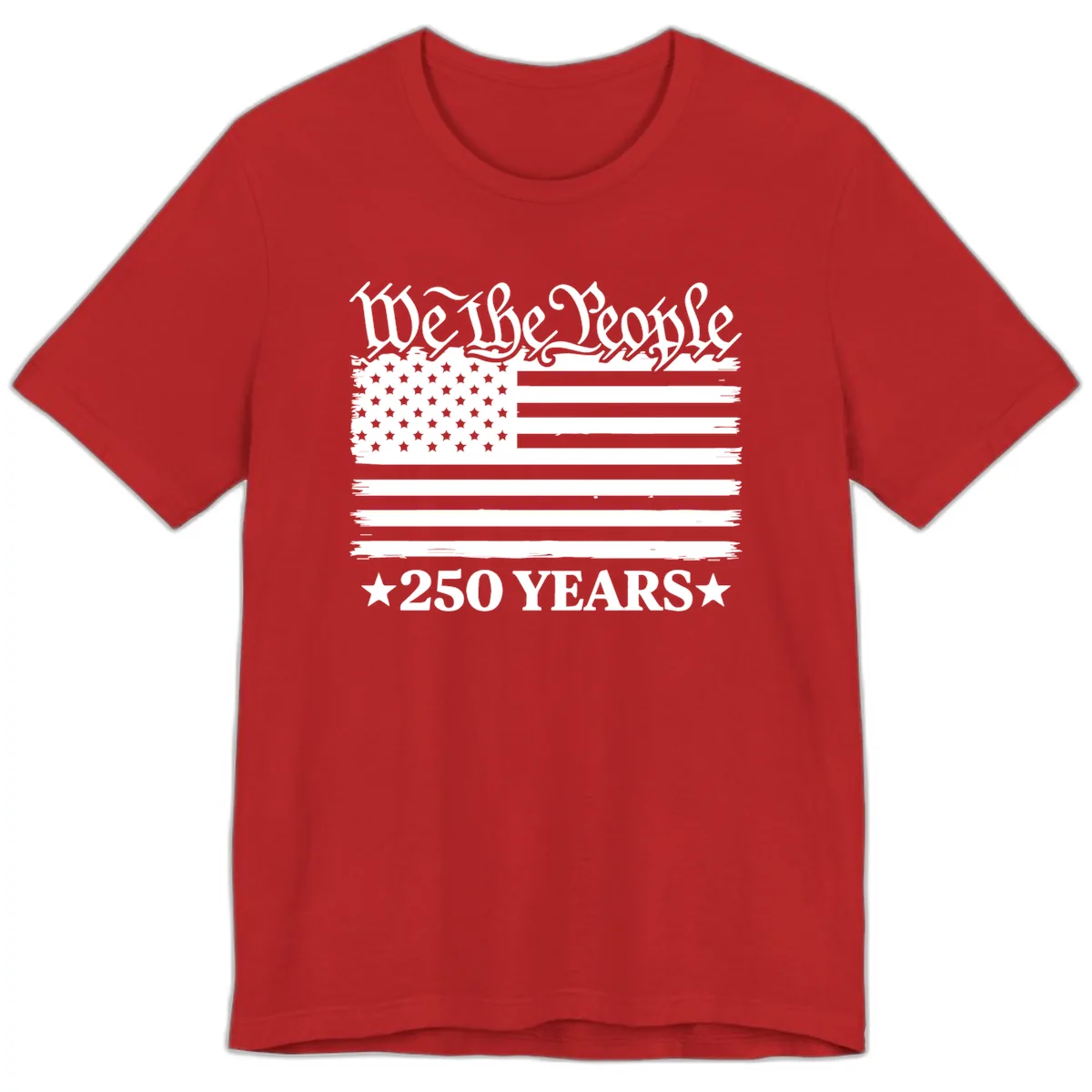 We The People 250 Years Celebration Premium T-Shirt in Red