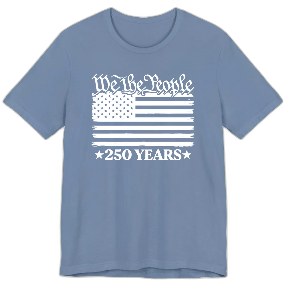 We The People 250 Years Celebration Premium T-Shirt in Steel Blue