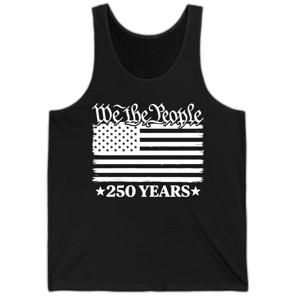 We The People 250 Years Celebration Tank in Black