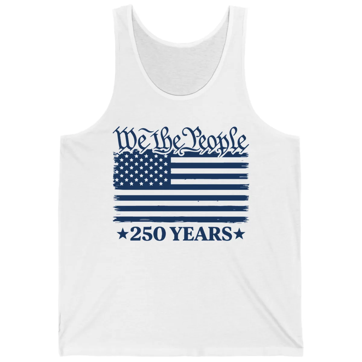 We The People 250 Years Celebration Tank in White