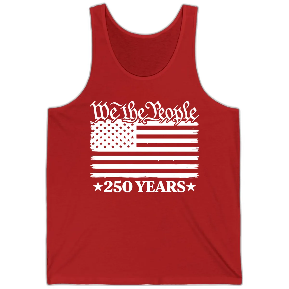 We The People 250 Years Celebration Tank in Red