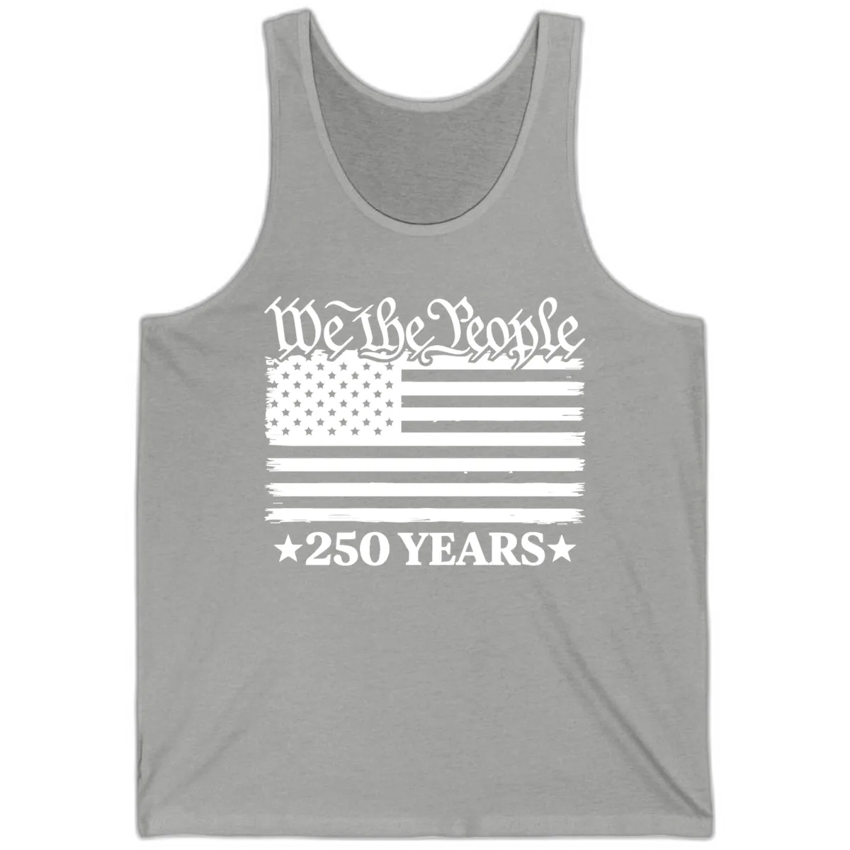 We The People 250 Years Celebration Tank in Athletic Heather