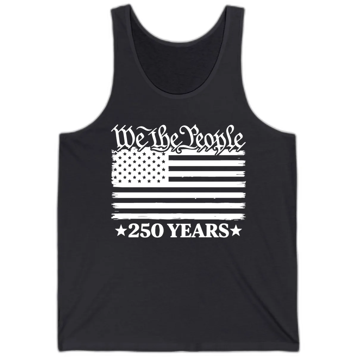 We The People 250 Years Celebration Tank in Dark Grey