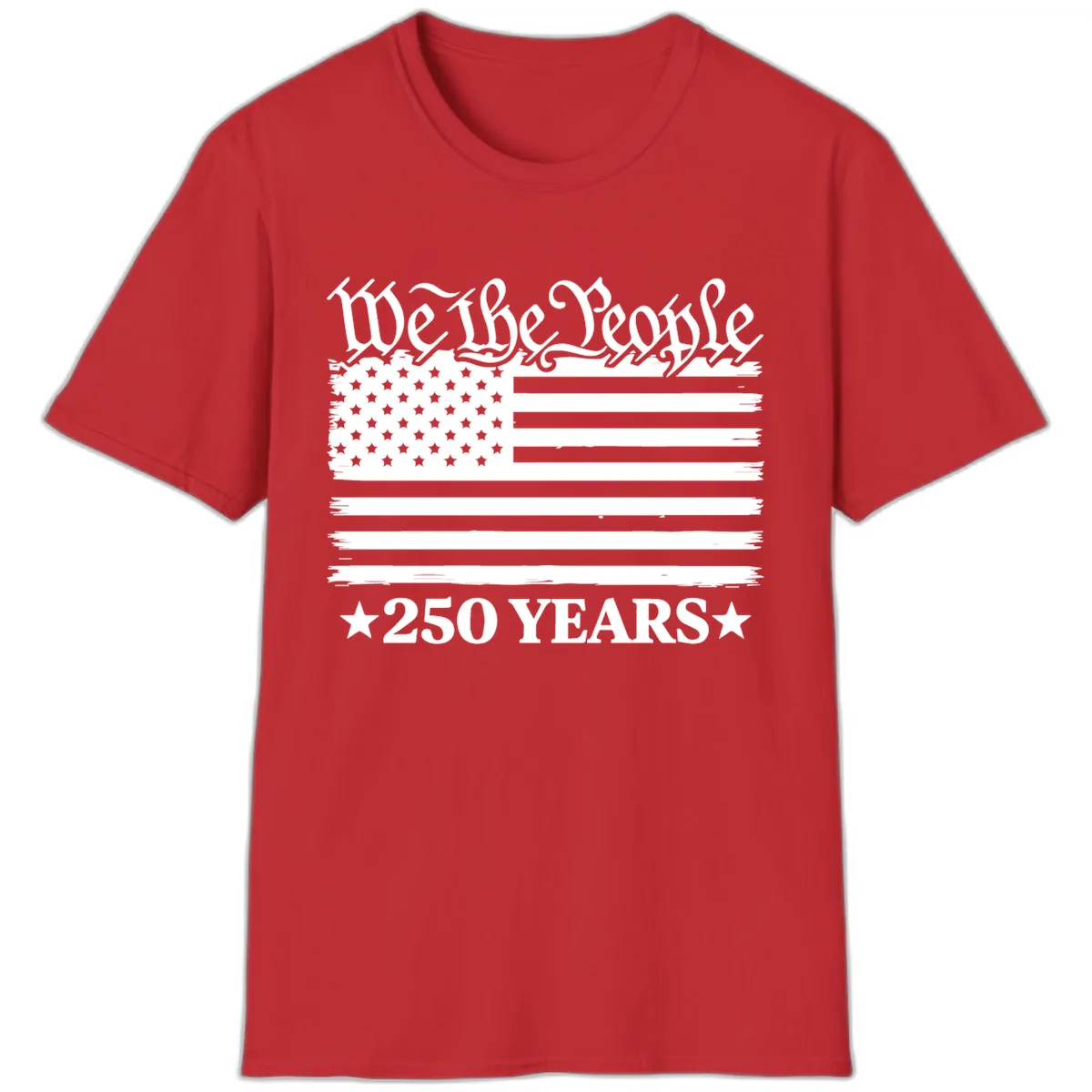 We The People 250 Years Celebration T-Shirt in Red